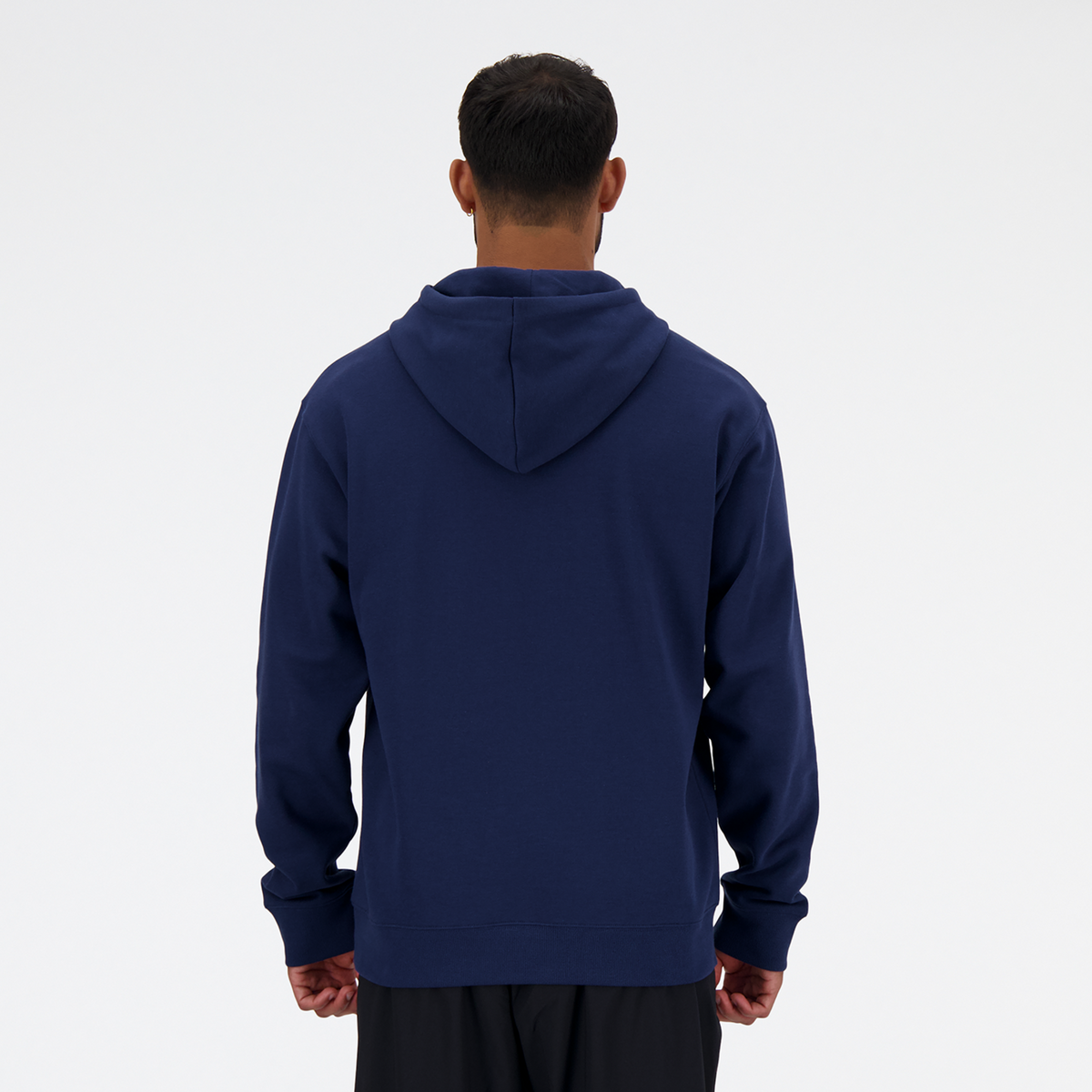 New Balance Sport Essentials Stacked Logo French Terry Hoodie in