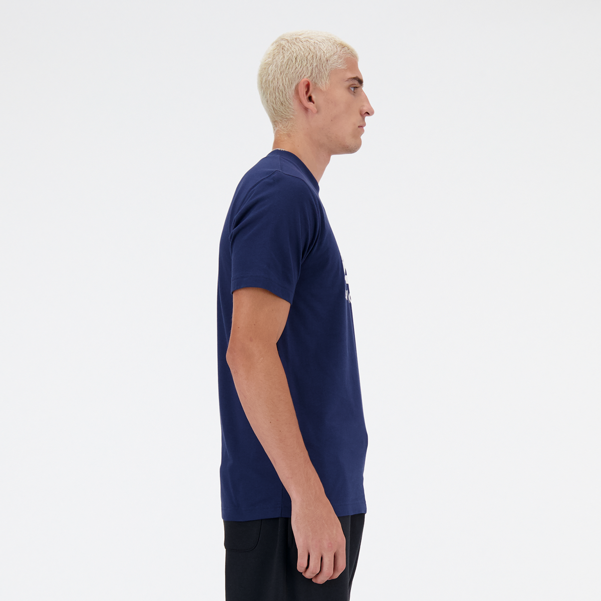 New Balance Sport Essentials Stacked Logo T-Shirt in