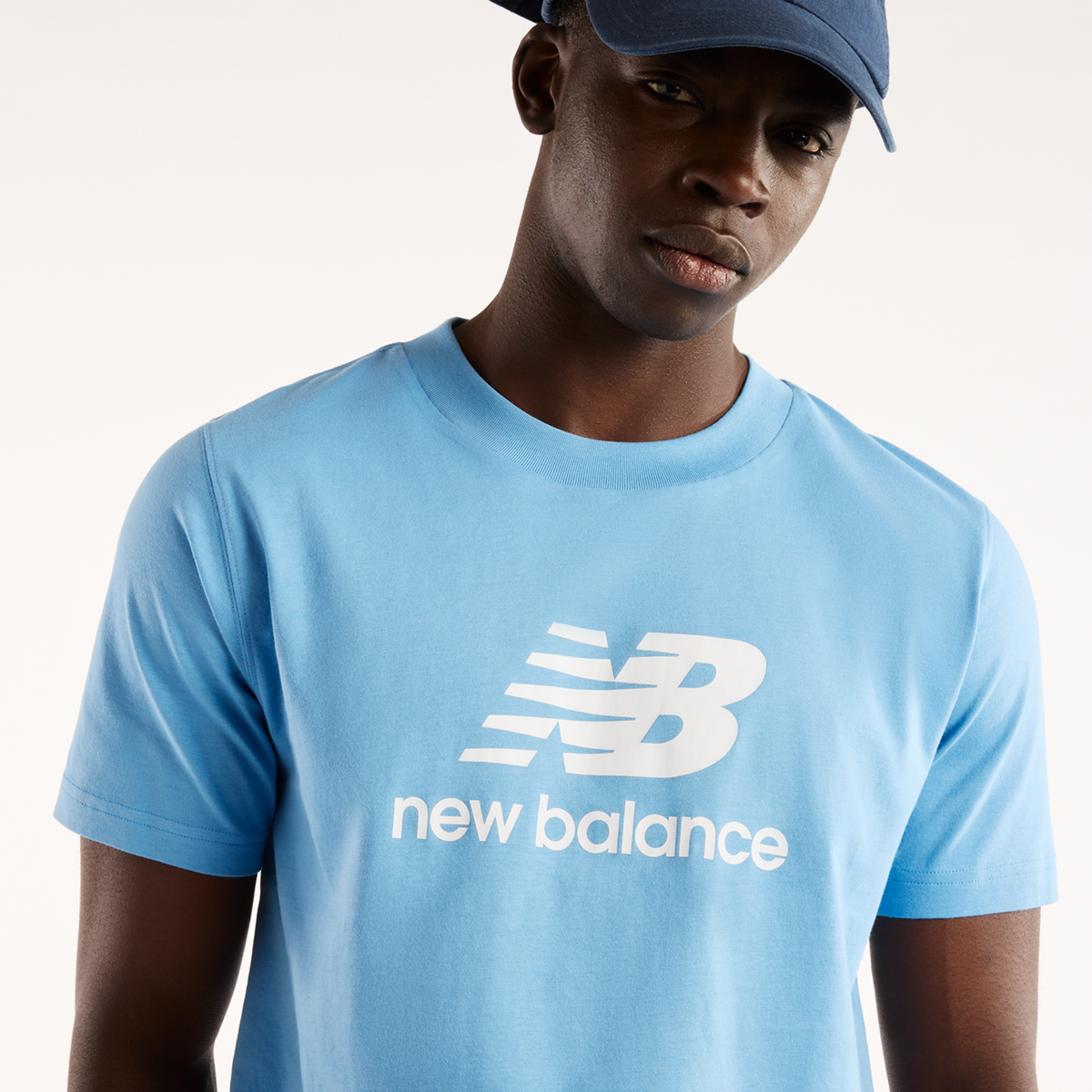 New Balance Sport Essentials Stacked Logo T-Shirt in