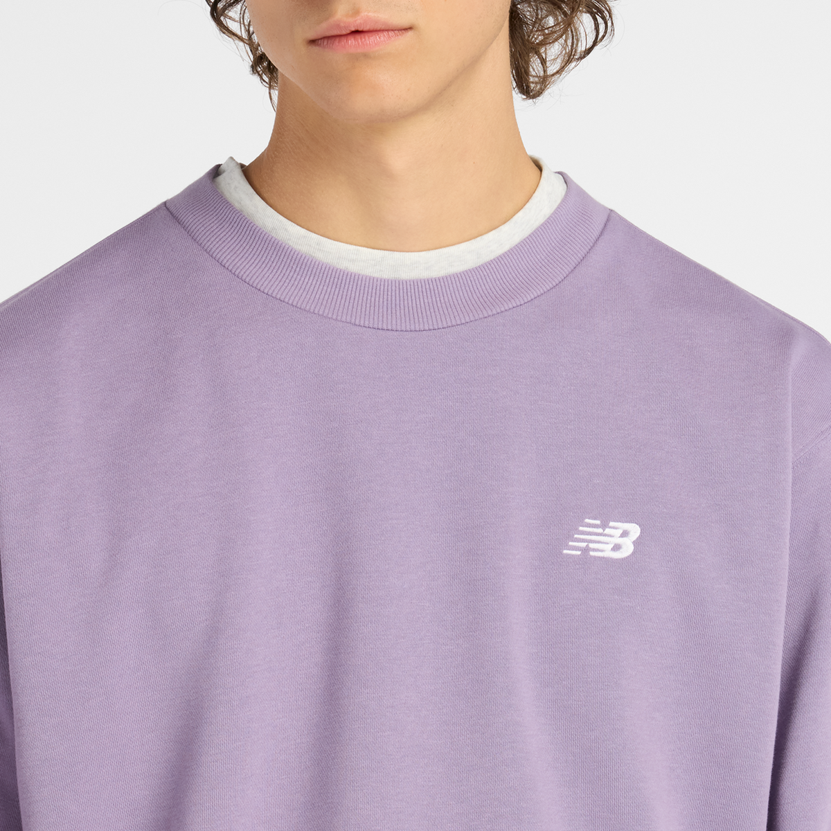 New Balance Sport Essentials Small Logo French Terry Crew in