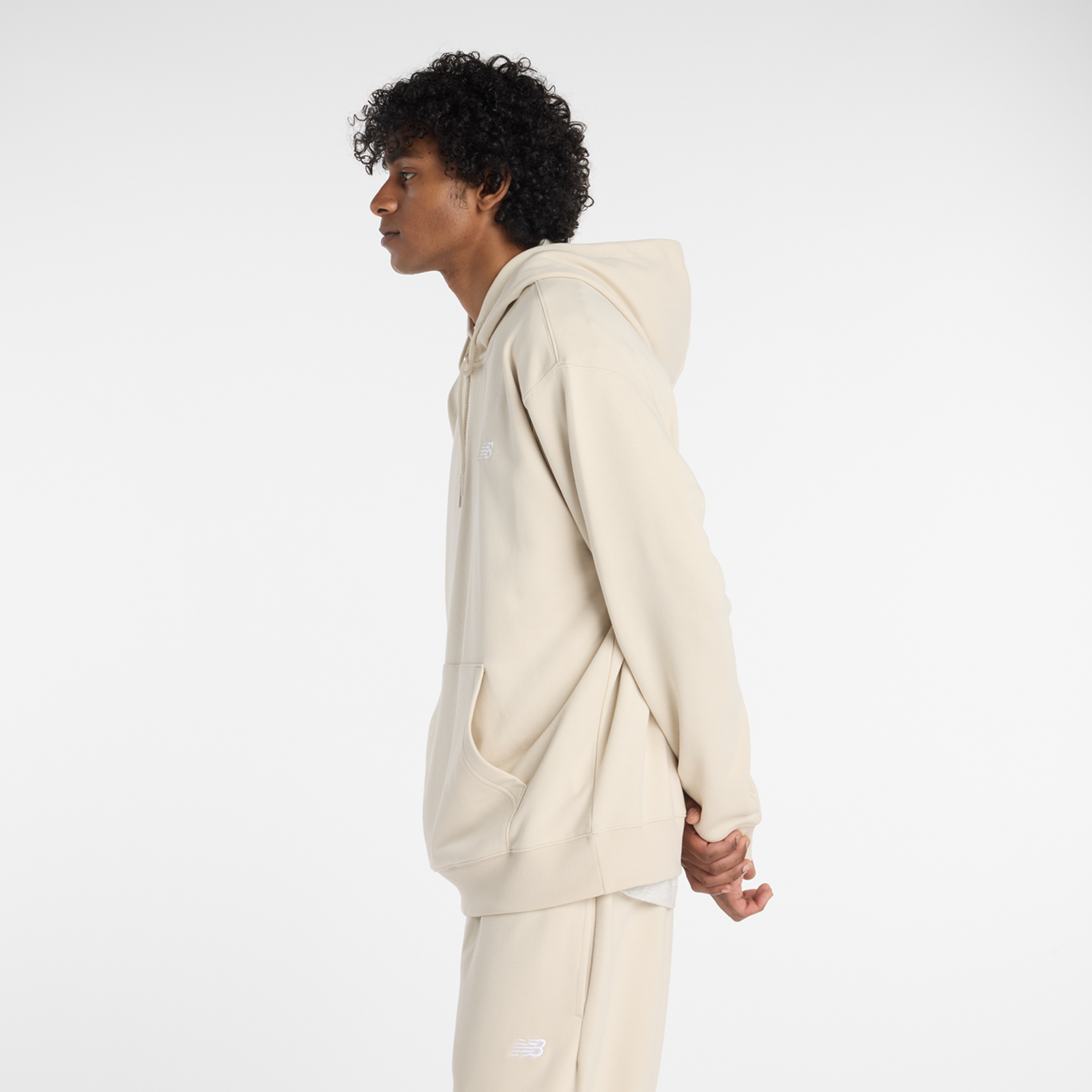 New Balance Sport Essentials Small Logo French Terry Hoodie in