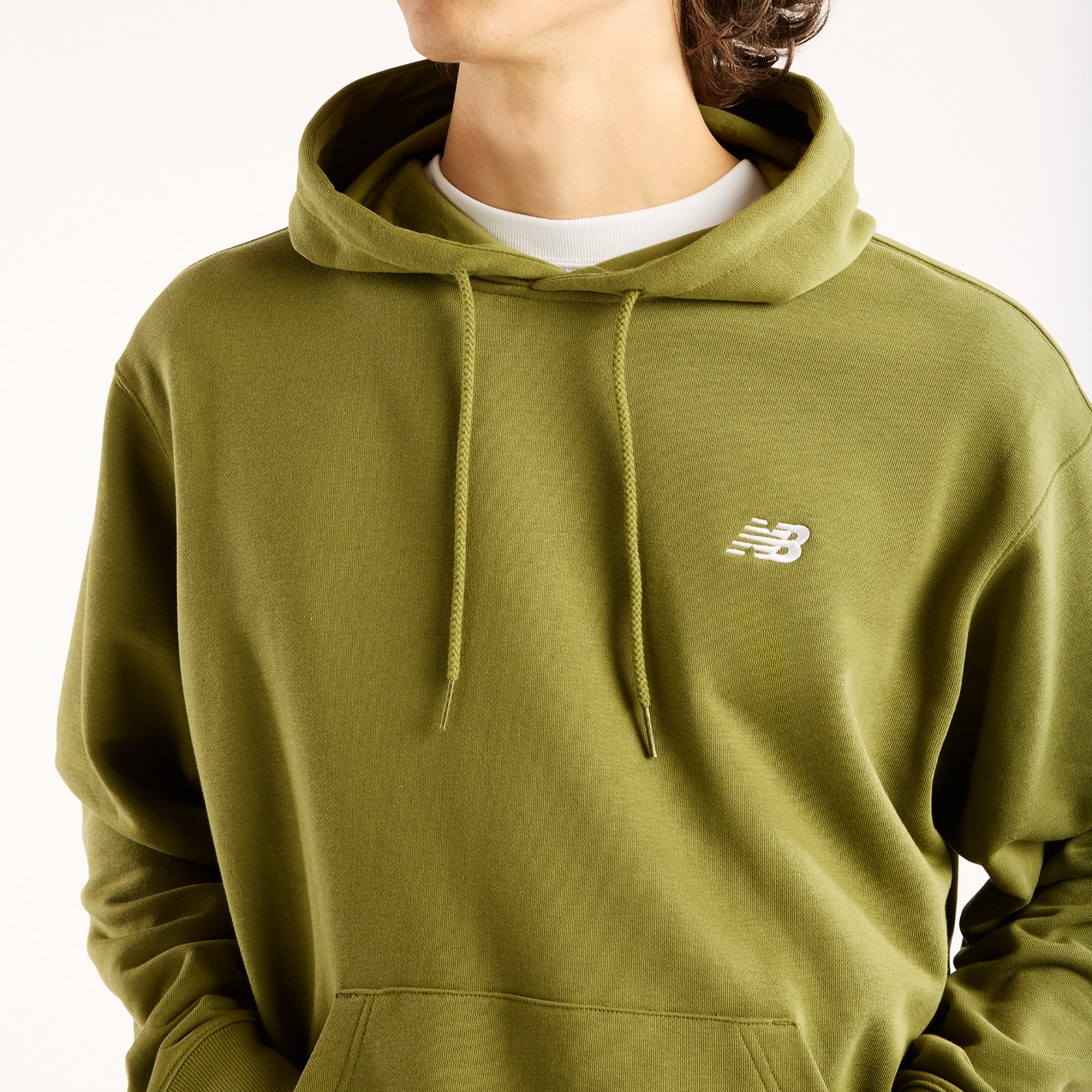 New Balance Sport Essentials Small Logo French Terry Hoodie in