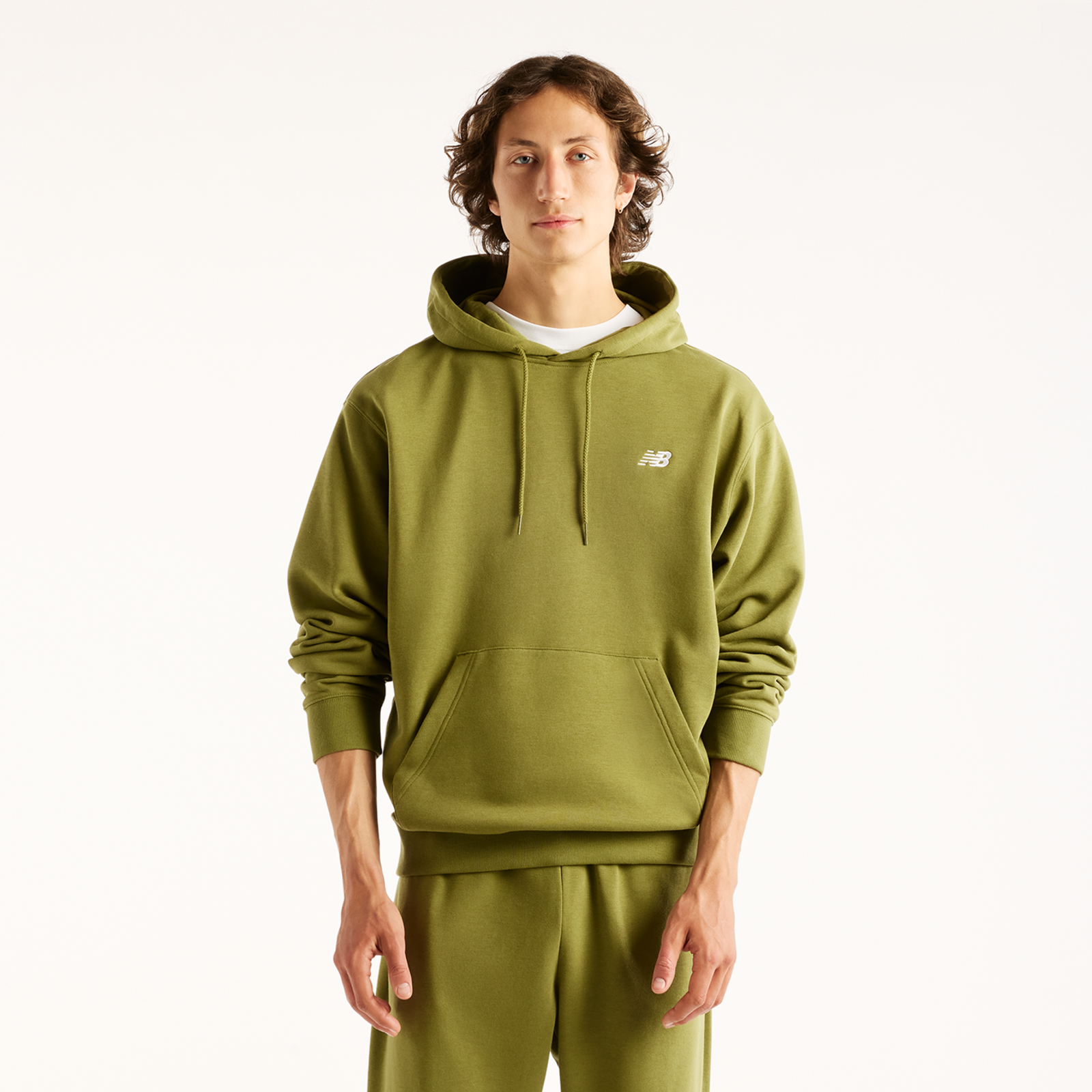 New Balance Sport Essentials Small Logo French Terry Hoodie in