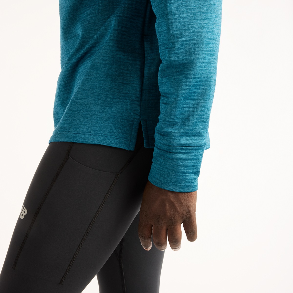 New Balance Athletics Heat Grid 1/2 Zip in BLAU