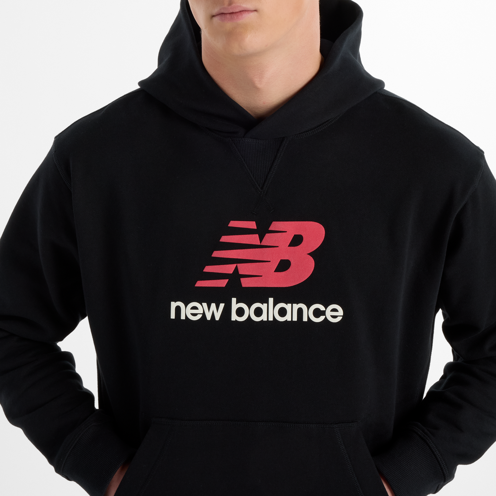 New Balance Athletics French Terry Logo Hoodie in