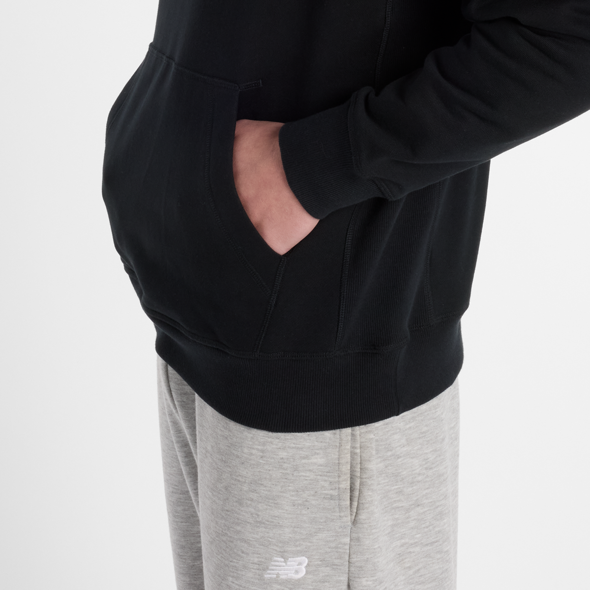 New Balance Athletics French Terry Logo Hoodie in