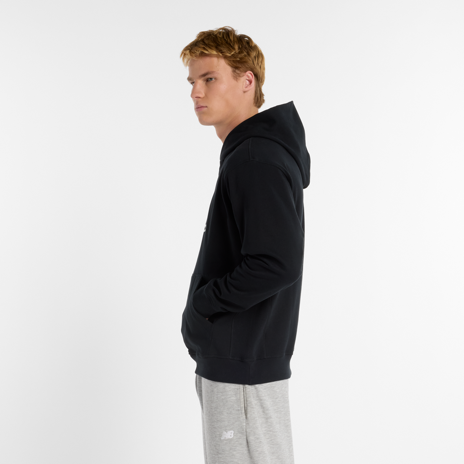 New Balance Athletics French Terry Logo Hoodie in
