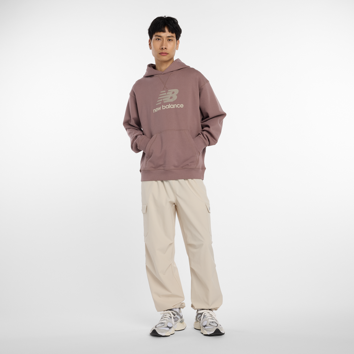 New Balance Athletics French Terry Logo Hoodie in