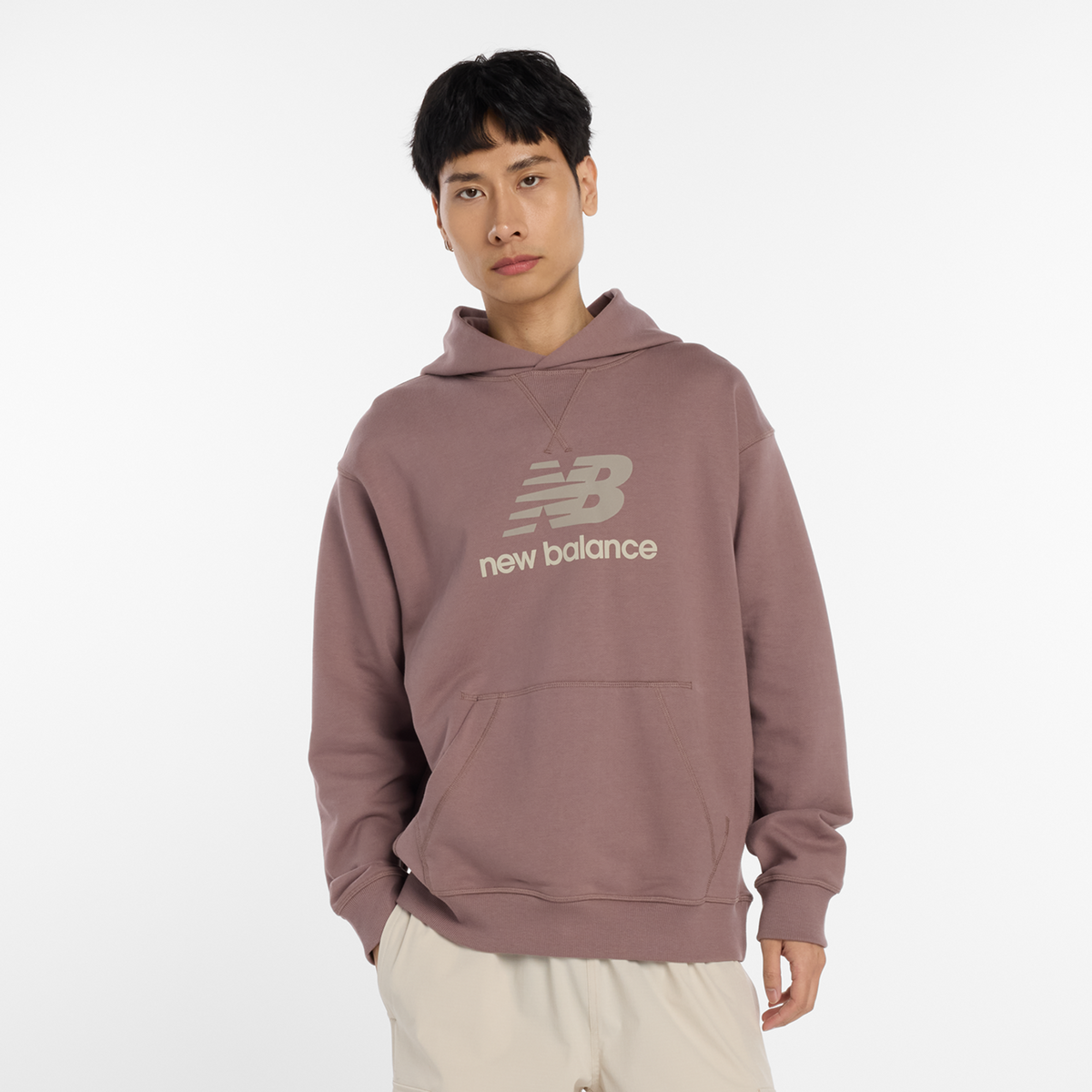 New Balance Athletics French Terry Logo Hoodie in