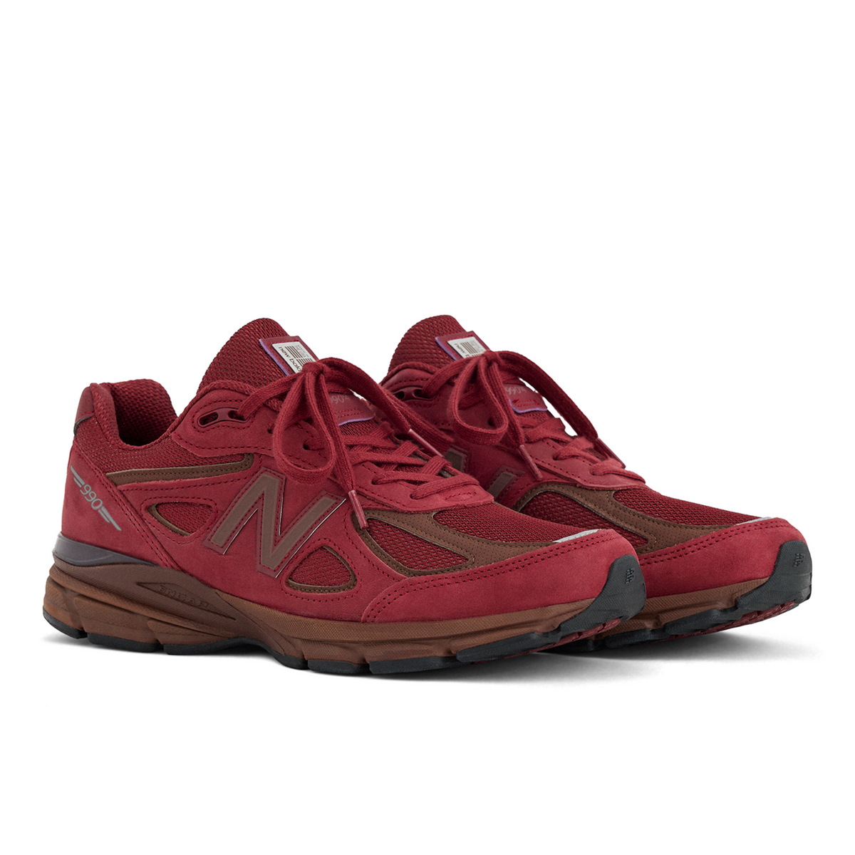 New Balance 990 v4 Made in USA in ROT