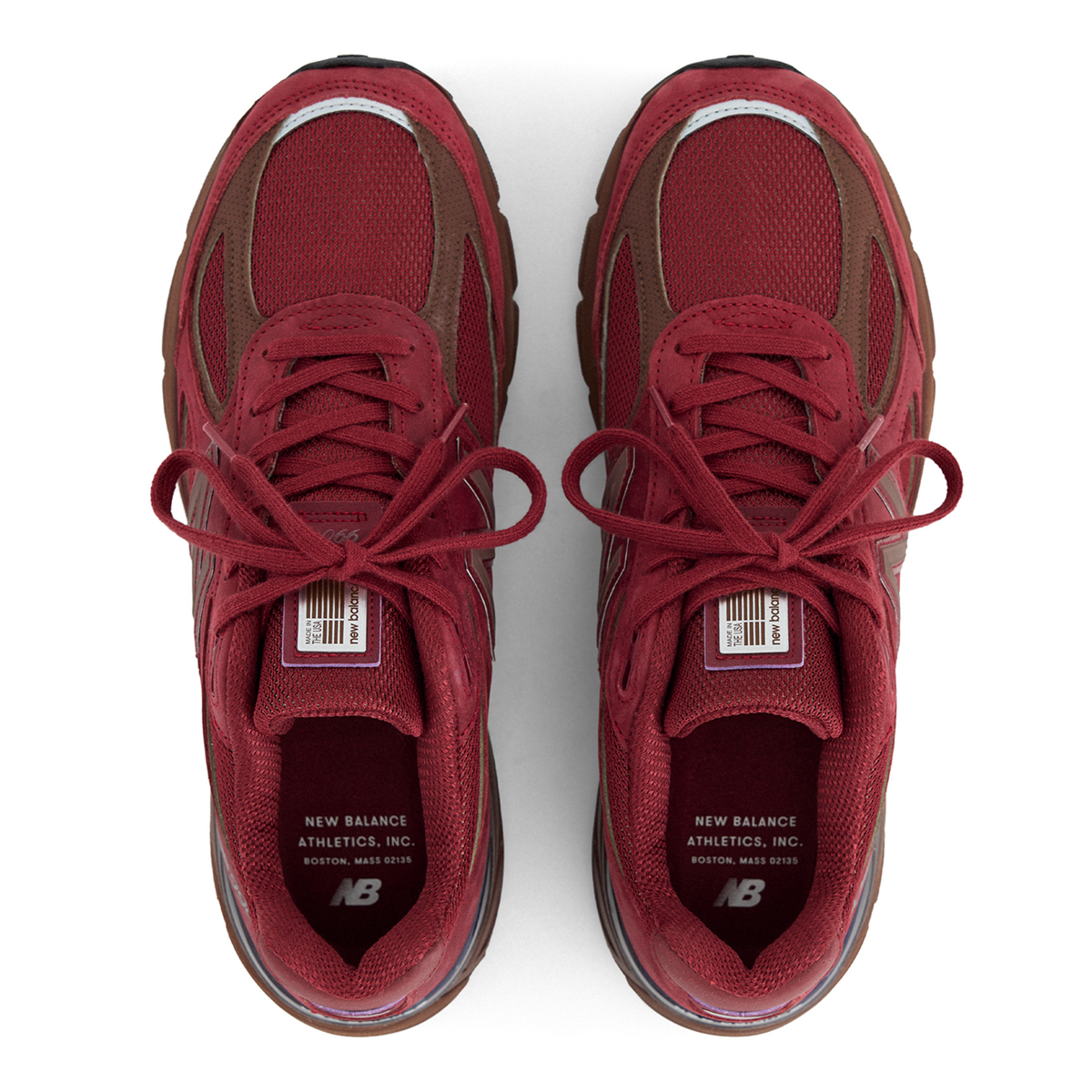 New Balance 990 v4 Made in USA in ROT