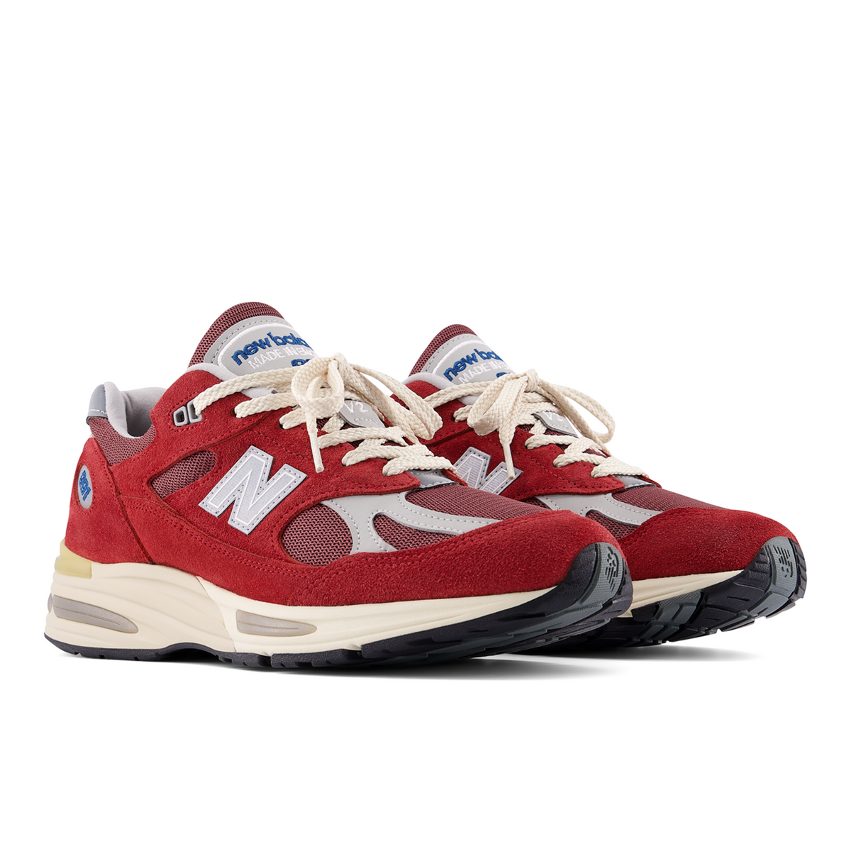 New Balance 991 v2 Made in UK Vintage Sports in ROT