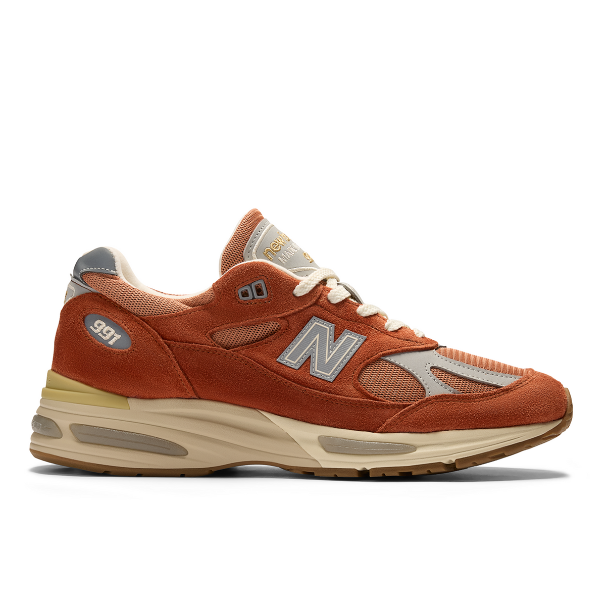 New Balance U 991 Made in UK v2 Vintage Sports Freizeitschuhe in BRAUN