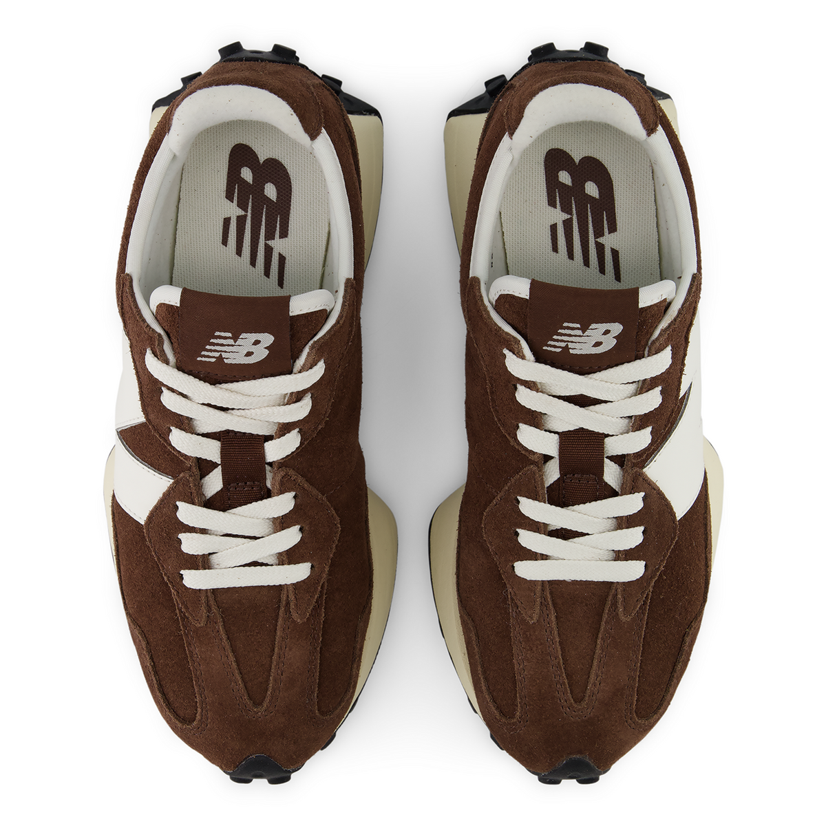 New Balance 327 Suede in BRAUN