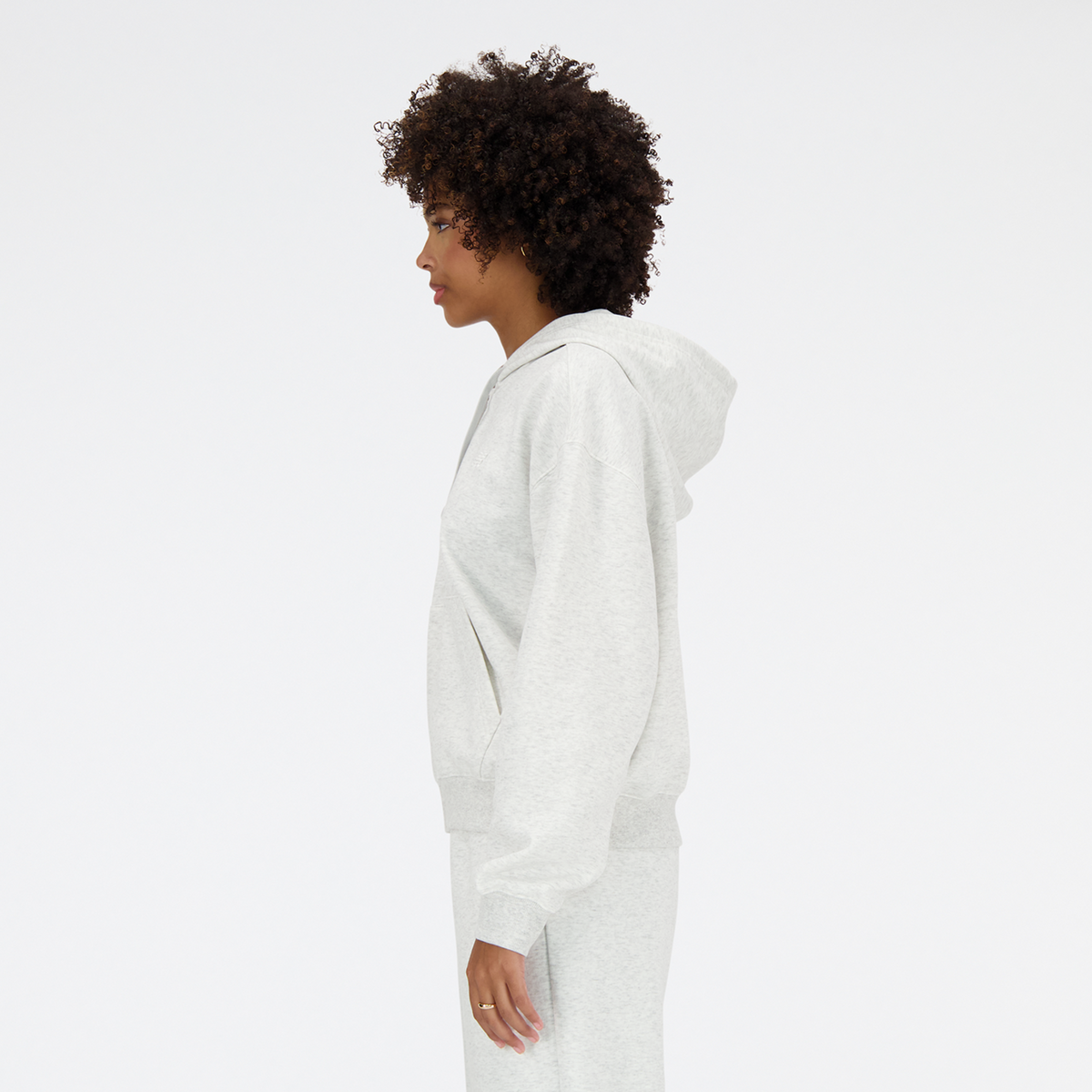 New Balance W New Balance French Terry Full Zip Hoodie in