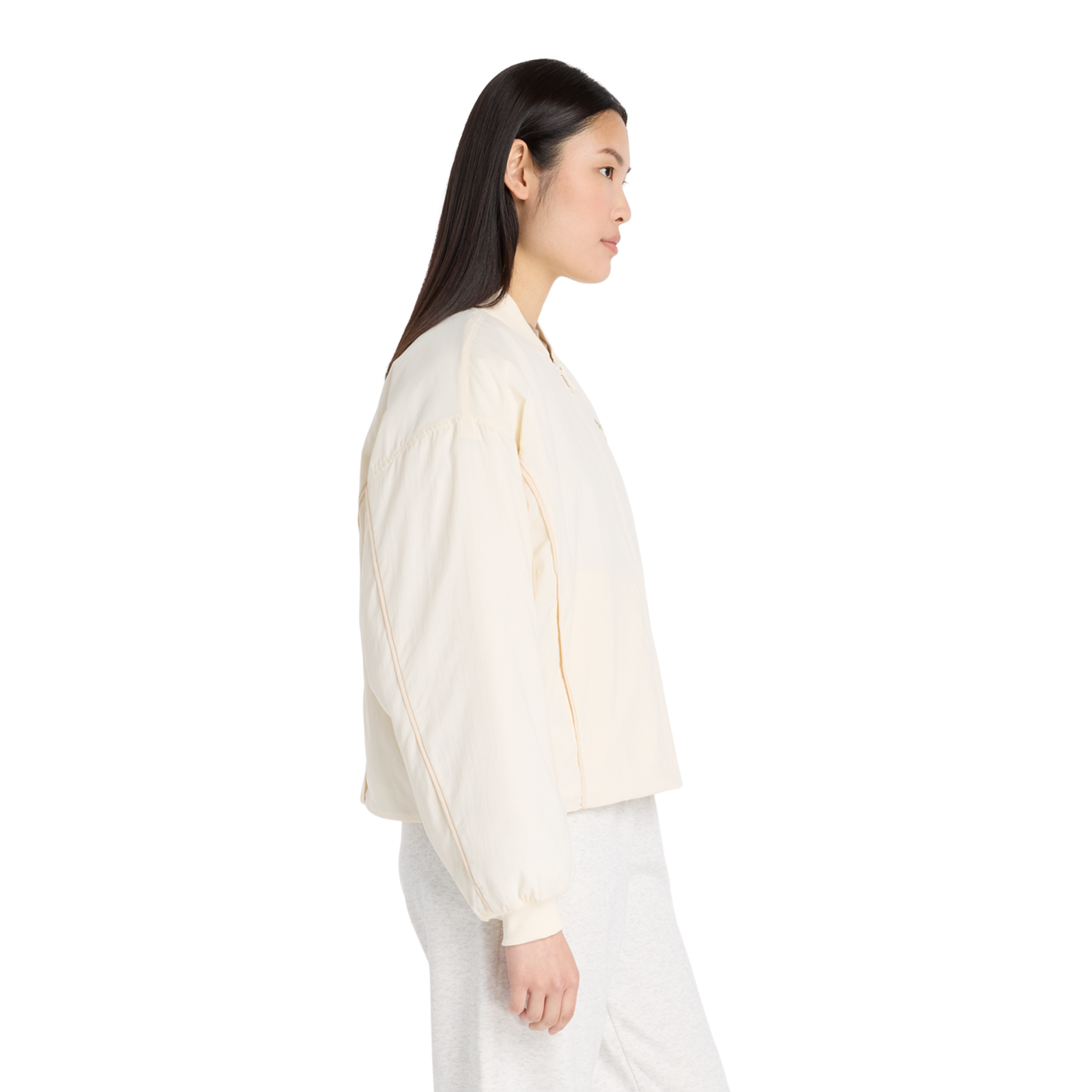 New Balance W Linear Heritage Woven Bomber Jacket in