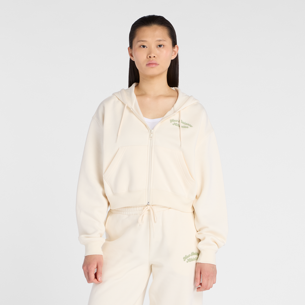 New Balance W Linear Heritage Fleece Full Zip in