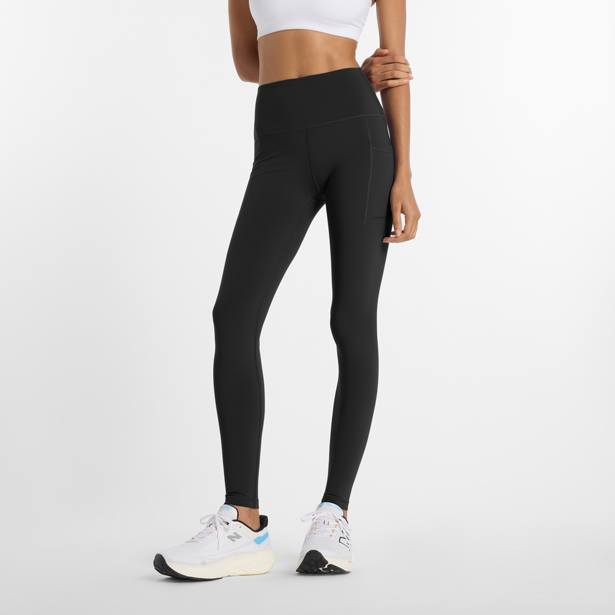 New Balance W NB Sleek Pocket High Rise Legging 27" in