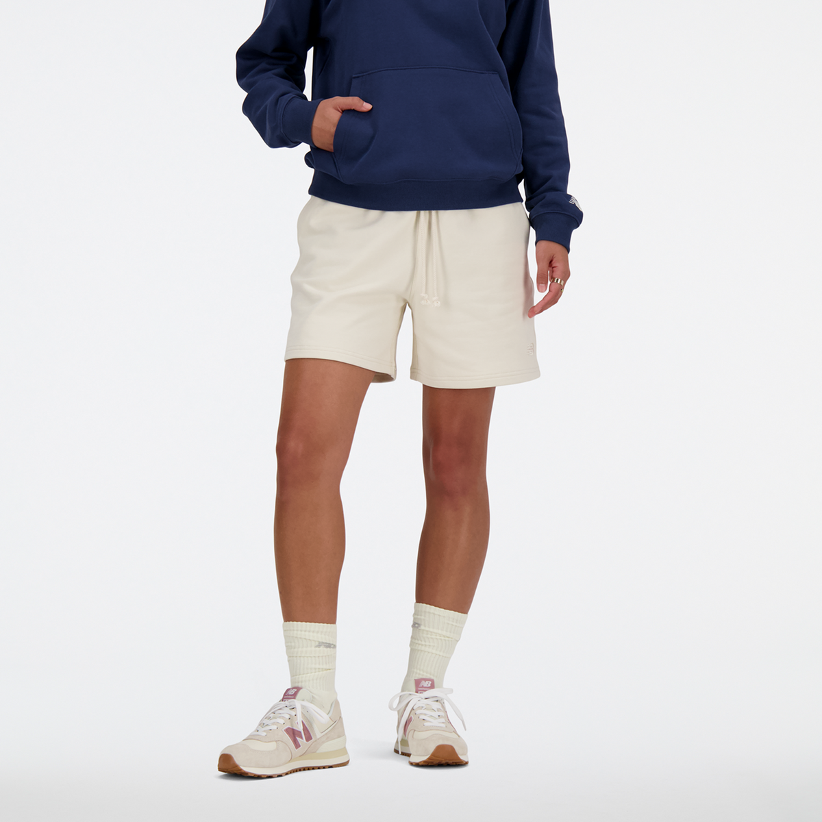 New Balance W NB Athletics French Terry Short in