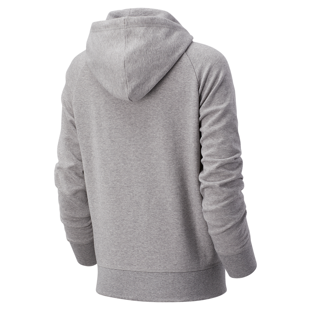 New Balance W Essentials Stacked Logo PO Hoodie in GRAU