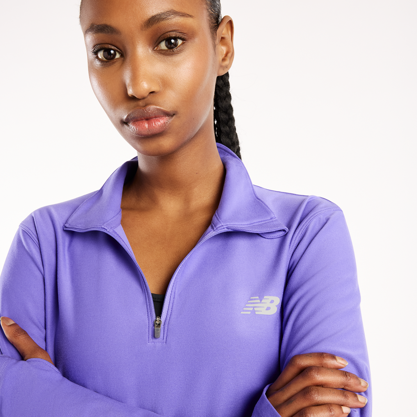 New Balance W Sport Essentials Space Dye Quarter Zip in