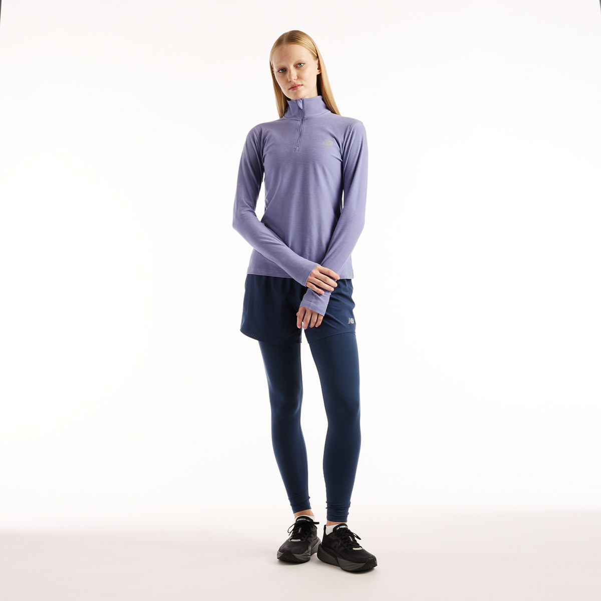 New Balance W Sport Essentials Space Dye Quarter Zip in