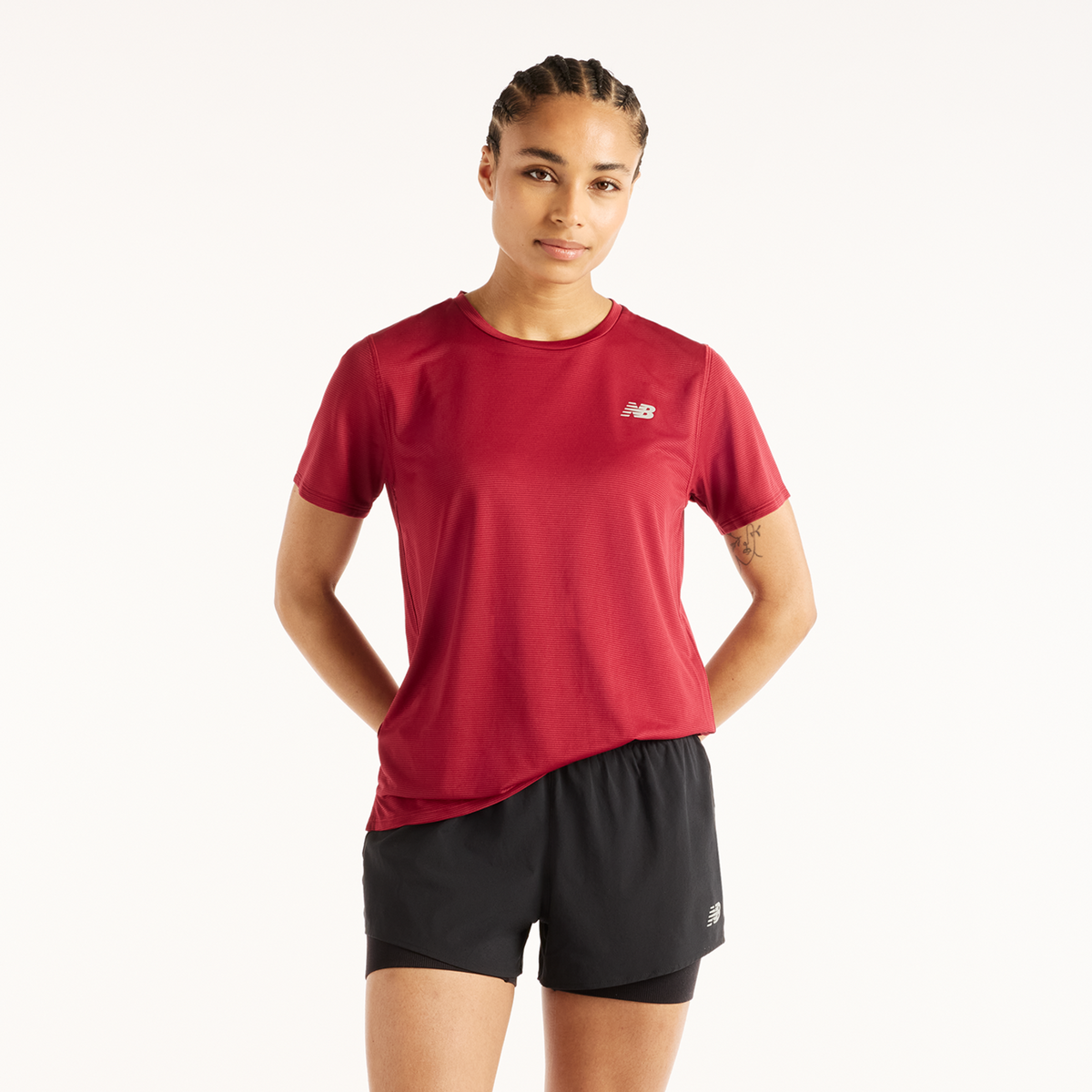 New Balance W New Balance Short Sleeve in ROT