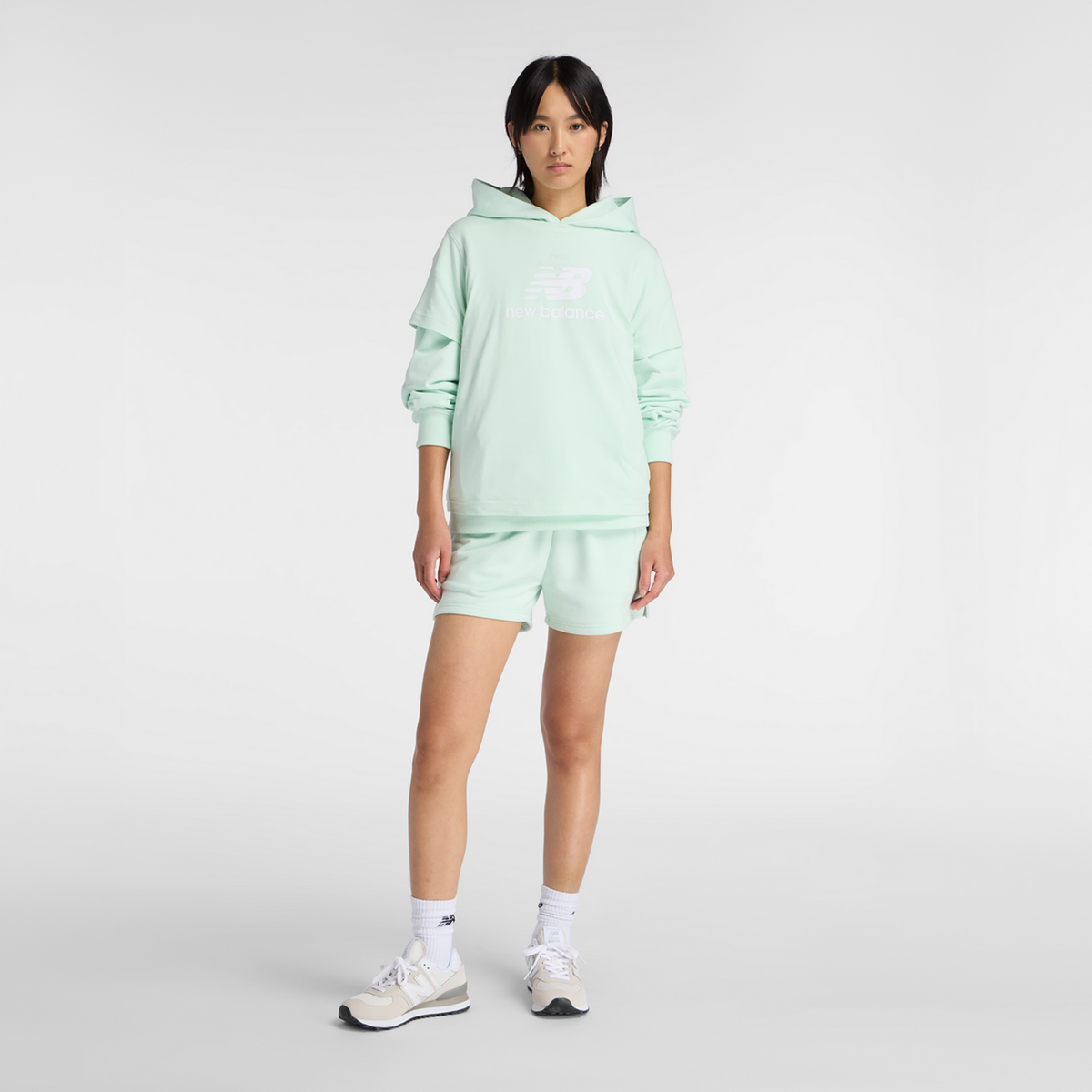 New Balance W Sport Essentials Jersey Logo T-Shirt in