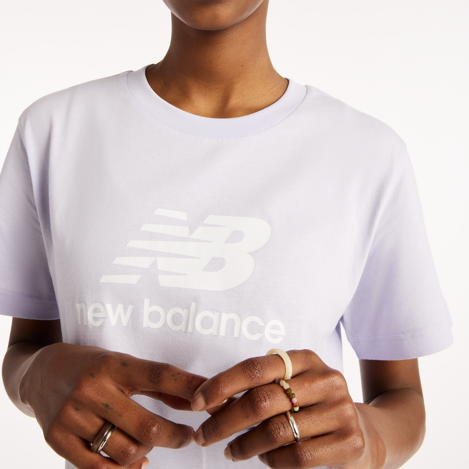 New Balance W Sport Essentials Jersey Logo T-Shirt in