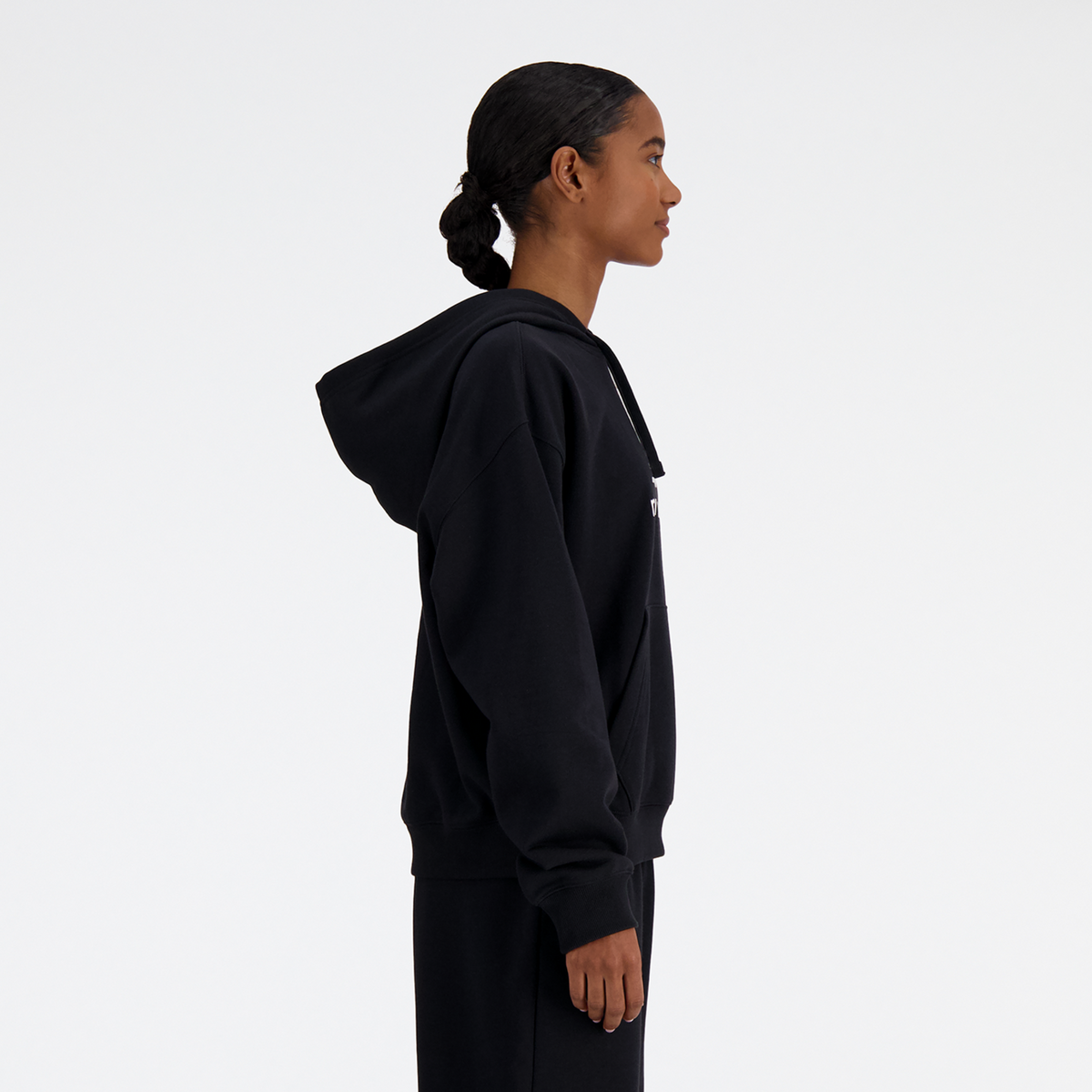 New Balance W Sport Essentials French Terry Stacked Logo Hoodie in