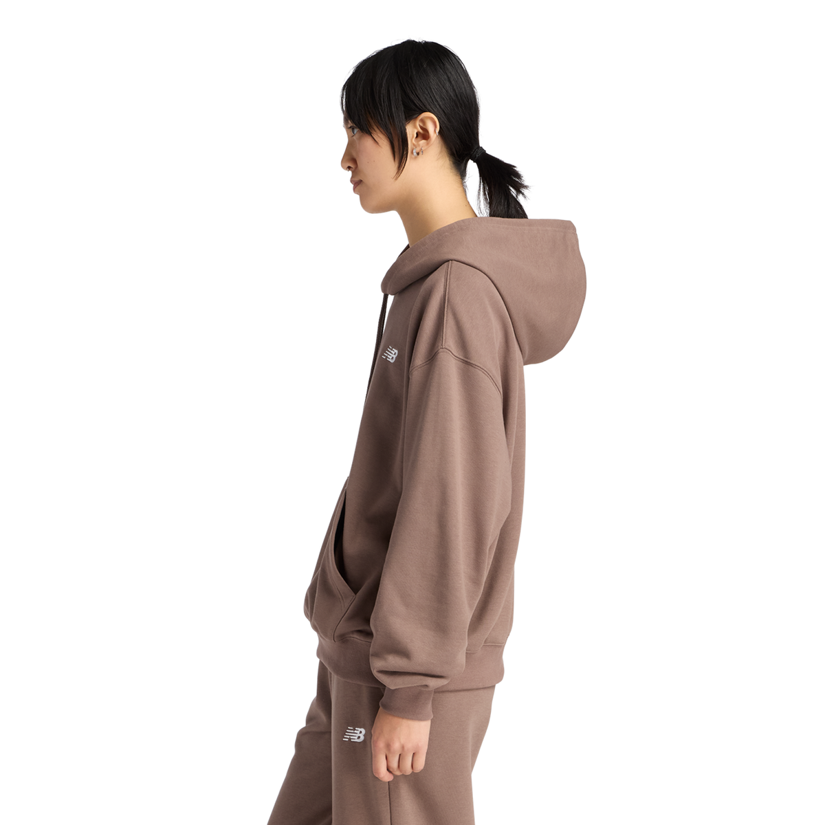 New Balance W Sport Essentials French Terry Small Logo Hoodie in
