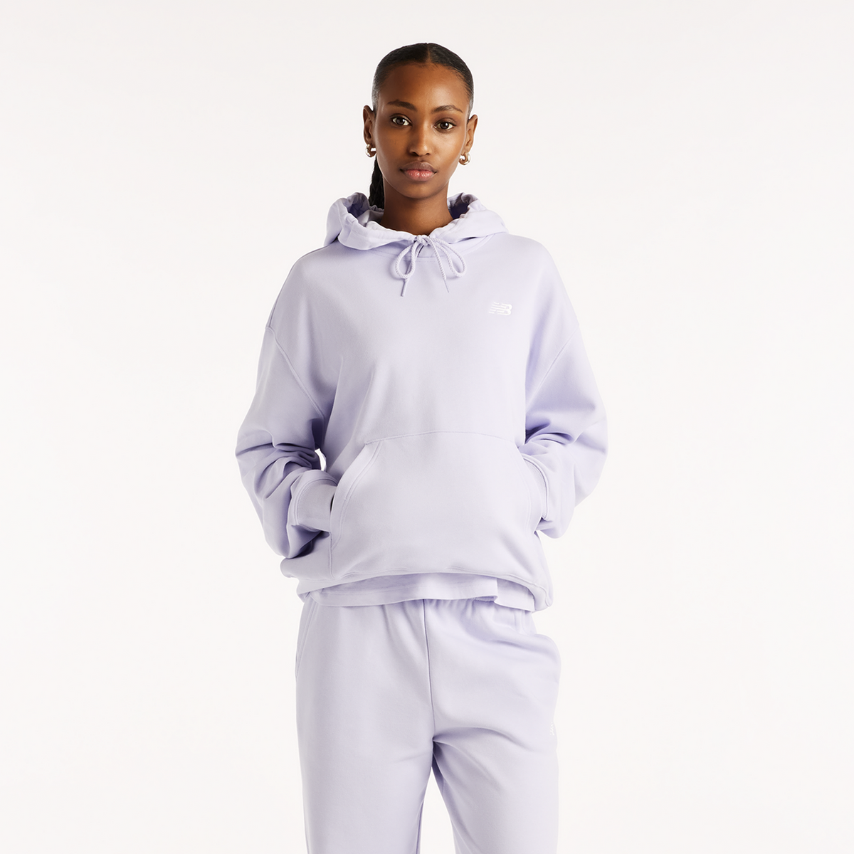 New Balance W Sport Essentials French Terry Small Logo Hoodie in