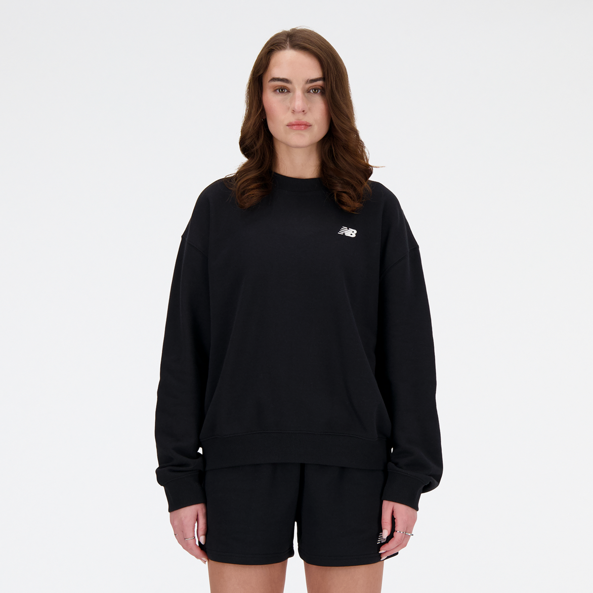 New Balance W Sport Essentials French Terry Small Logo Crew in