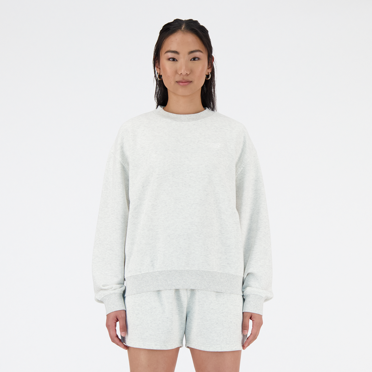 New Balance W Sport Essentials French Terry Small Logo Crew in