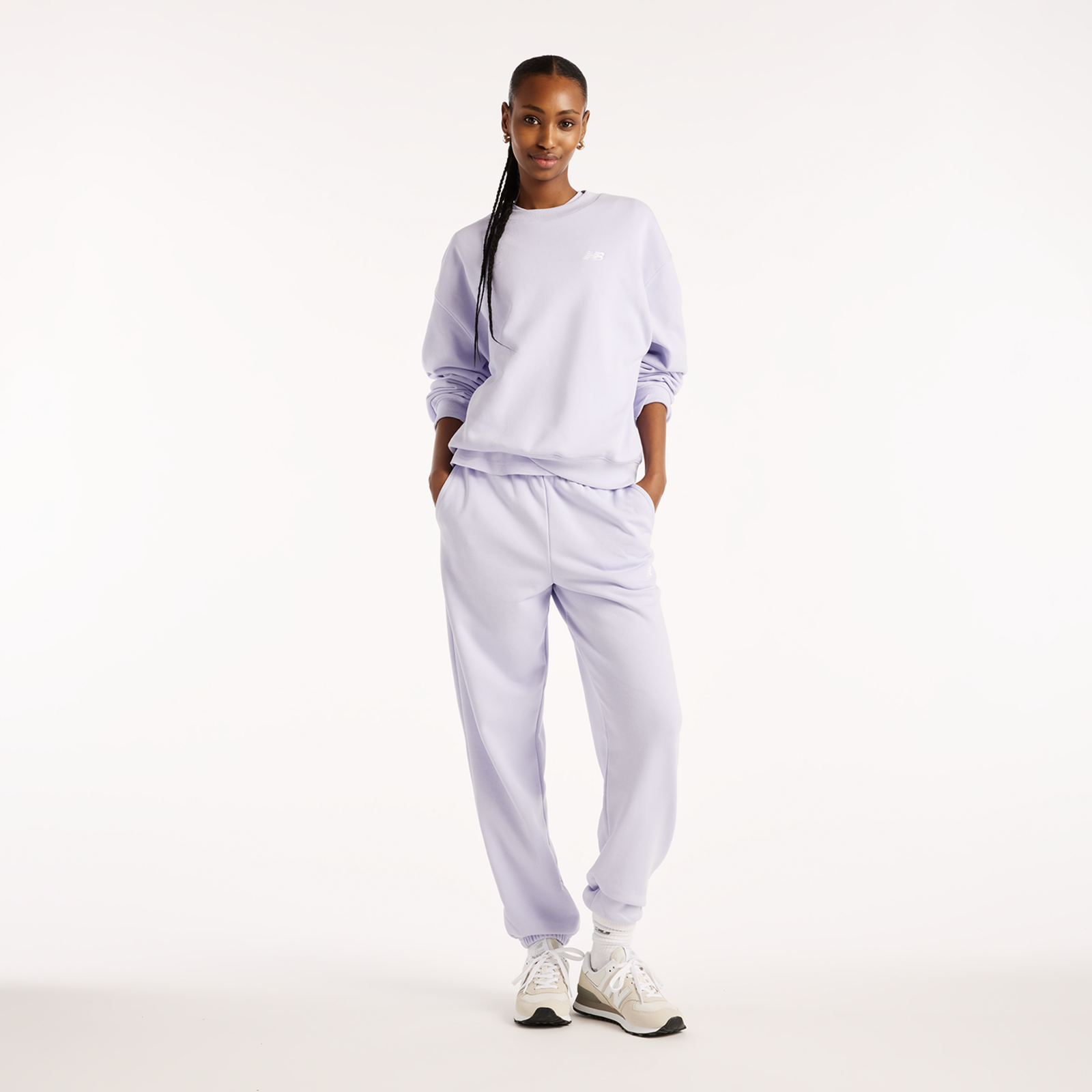 New Balance W Sport Essentials French Terry Small Logo Crew in