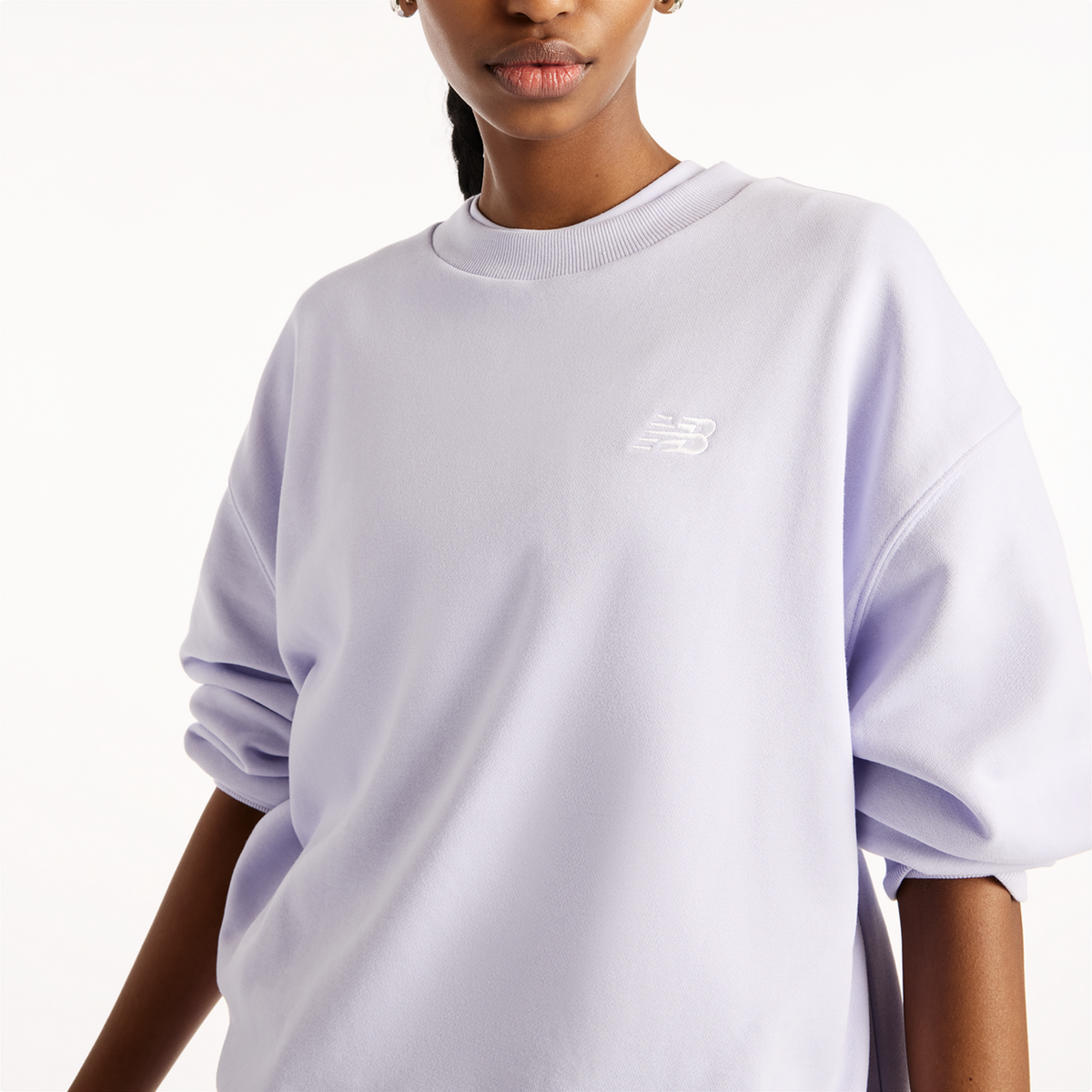 New Balance W Sport Essentials French Terry Small Logo Crew in