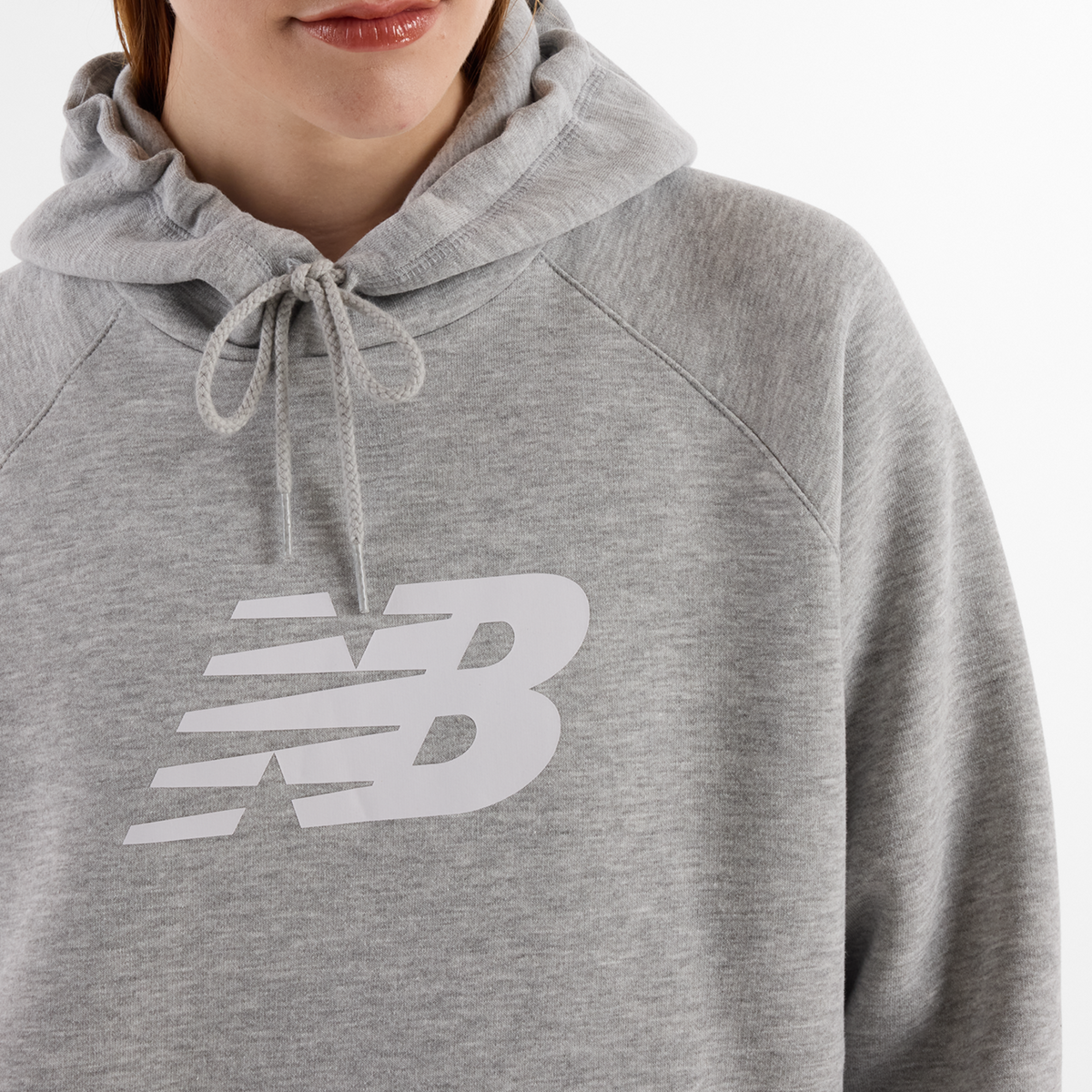 New Balance W Sport Fleece Logo Hoodie in