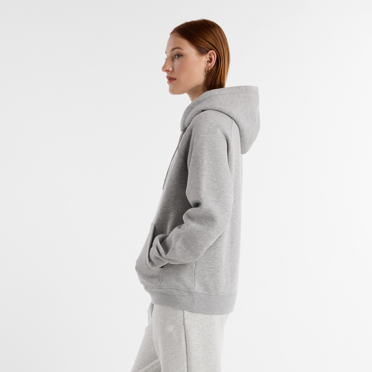 New Balance W Sport Fleece Logo Hoodie in