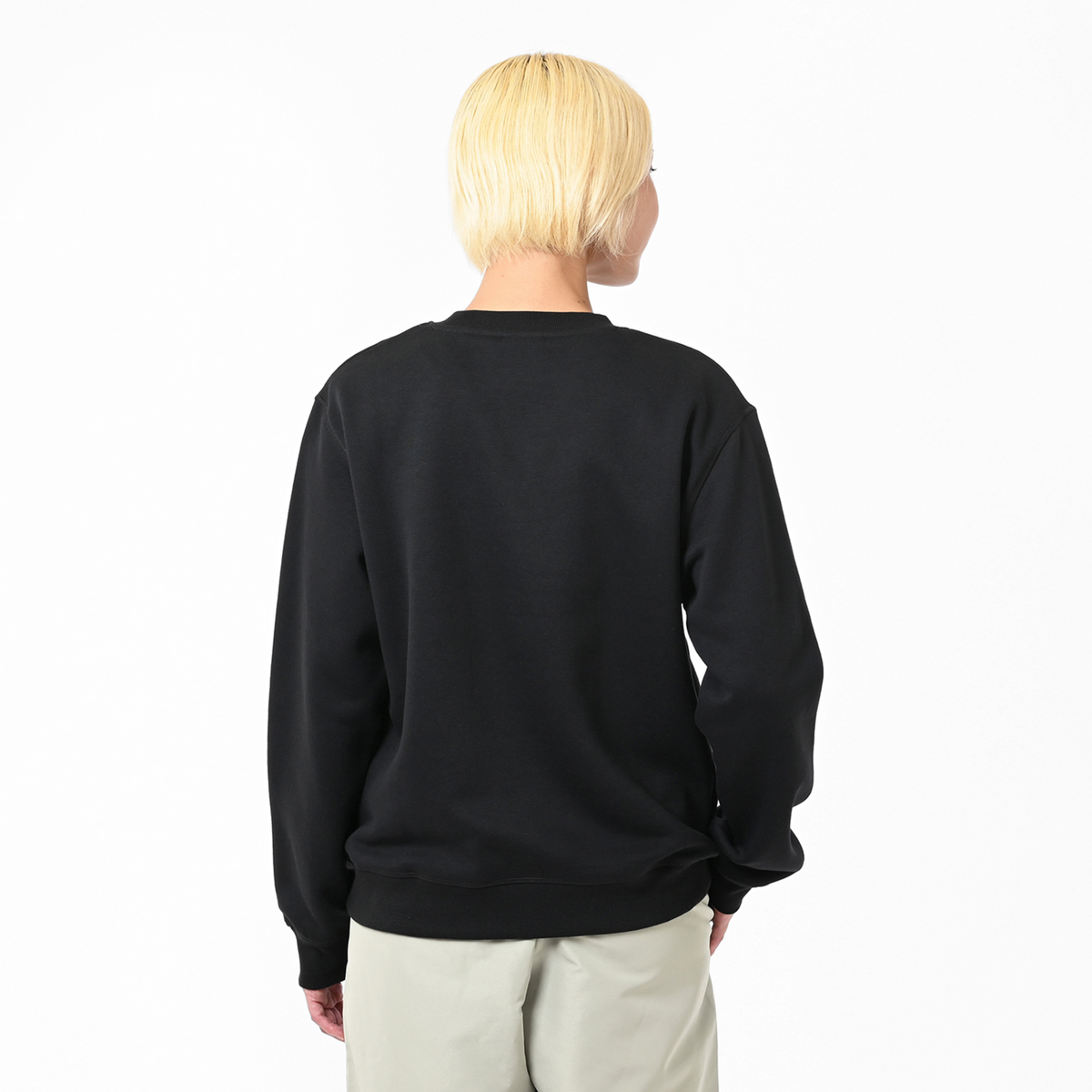New Balance W Sport Fleece Logo Crew in SCHWARZ