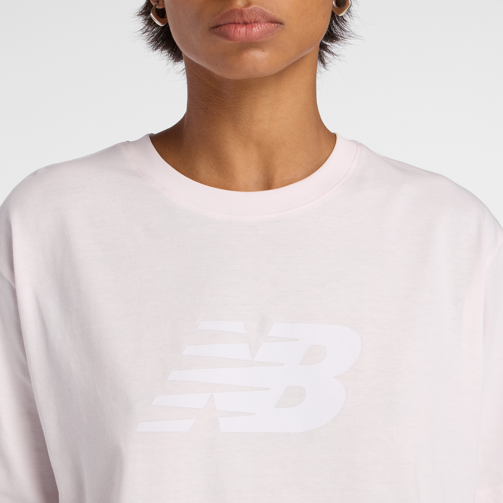 New Balance W Sport Jersey Relaxed Logo T-Shirt in