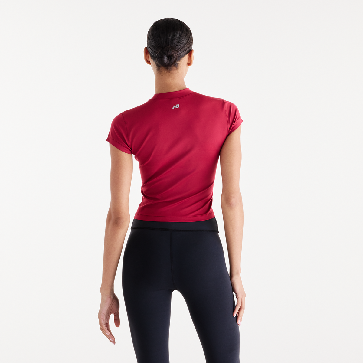 New Balance W NB Define Fitted T-Shirt in ROT