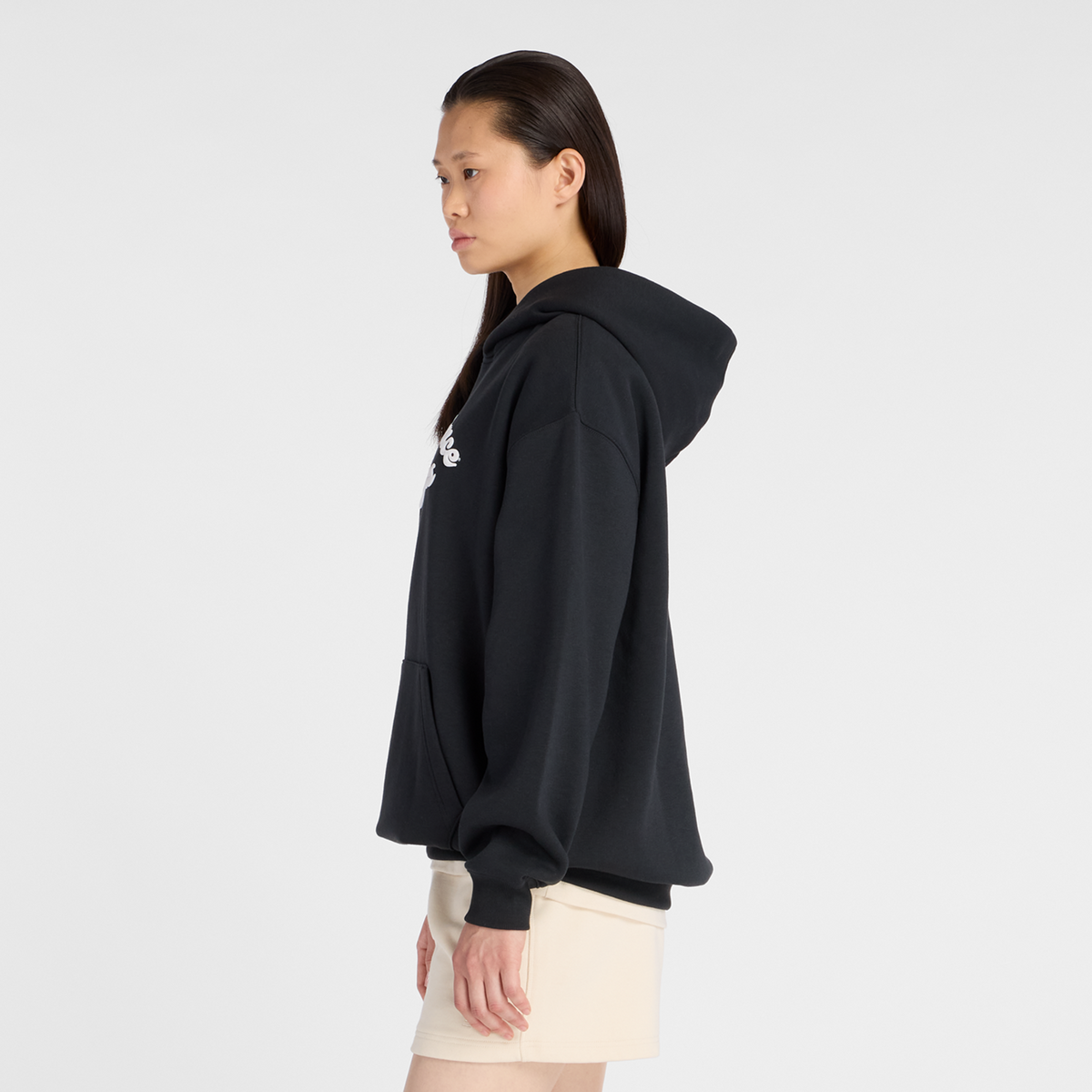 New Balance W Linear Heritage Fleece Long Hoodie in