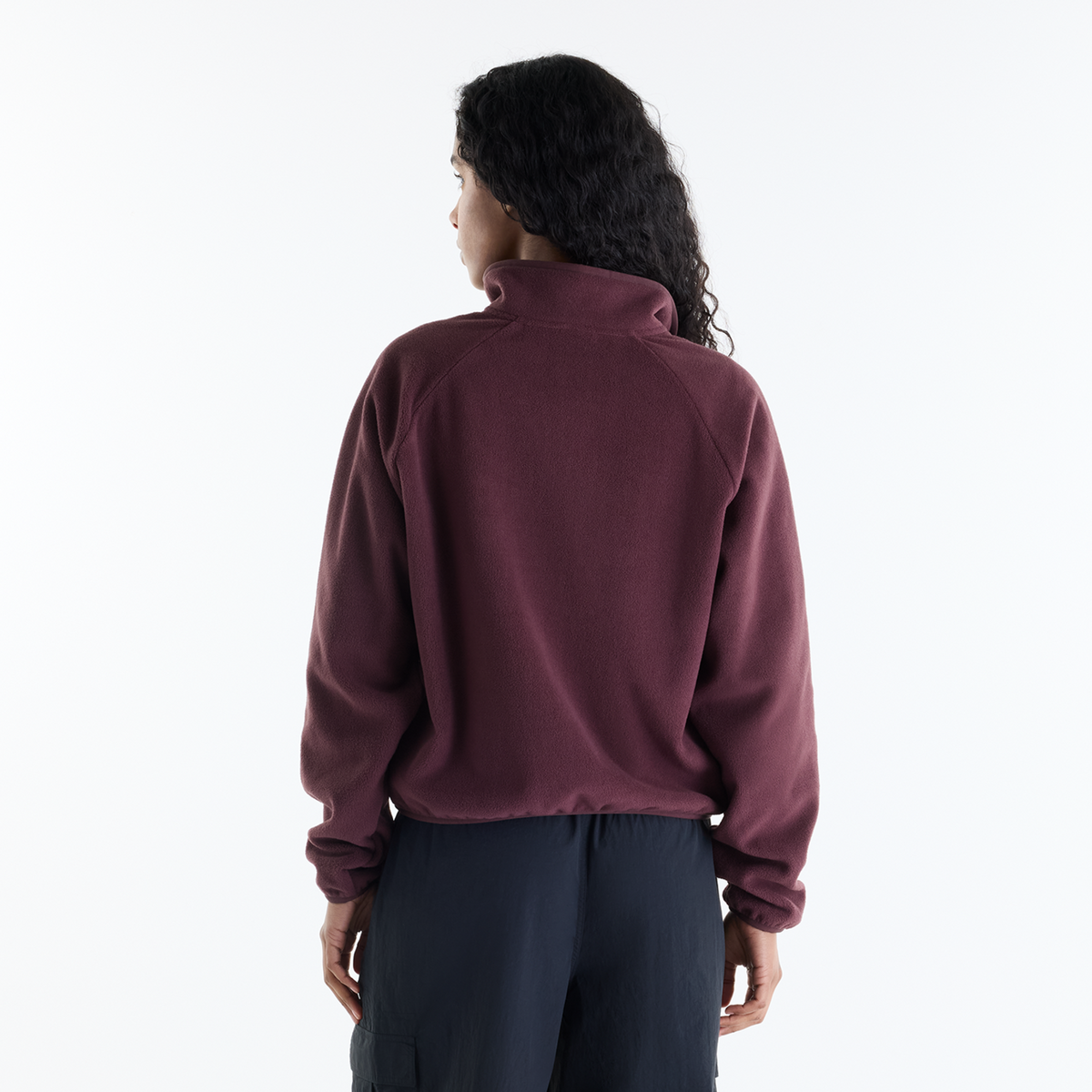 New Balance W Polar Fleece Half Zip in ROT