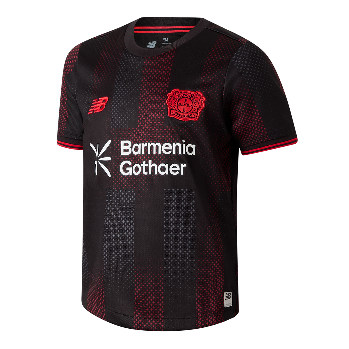 New Balance Bayer 04 Leverkusen Home Junior SS Jersey 25/26 in SCHWARZ