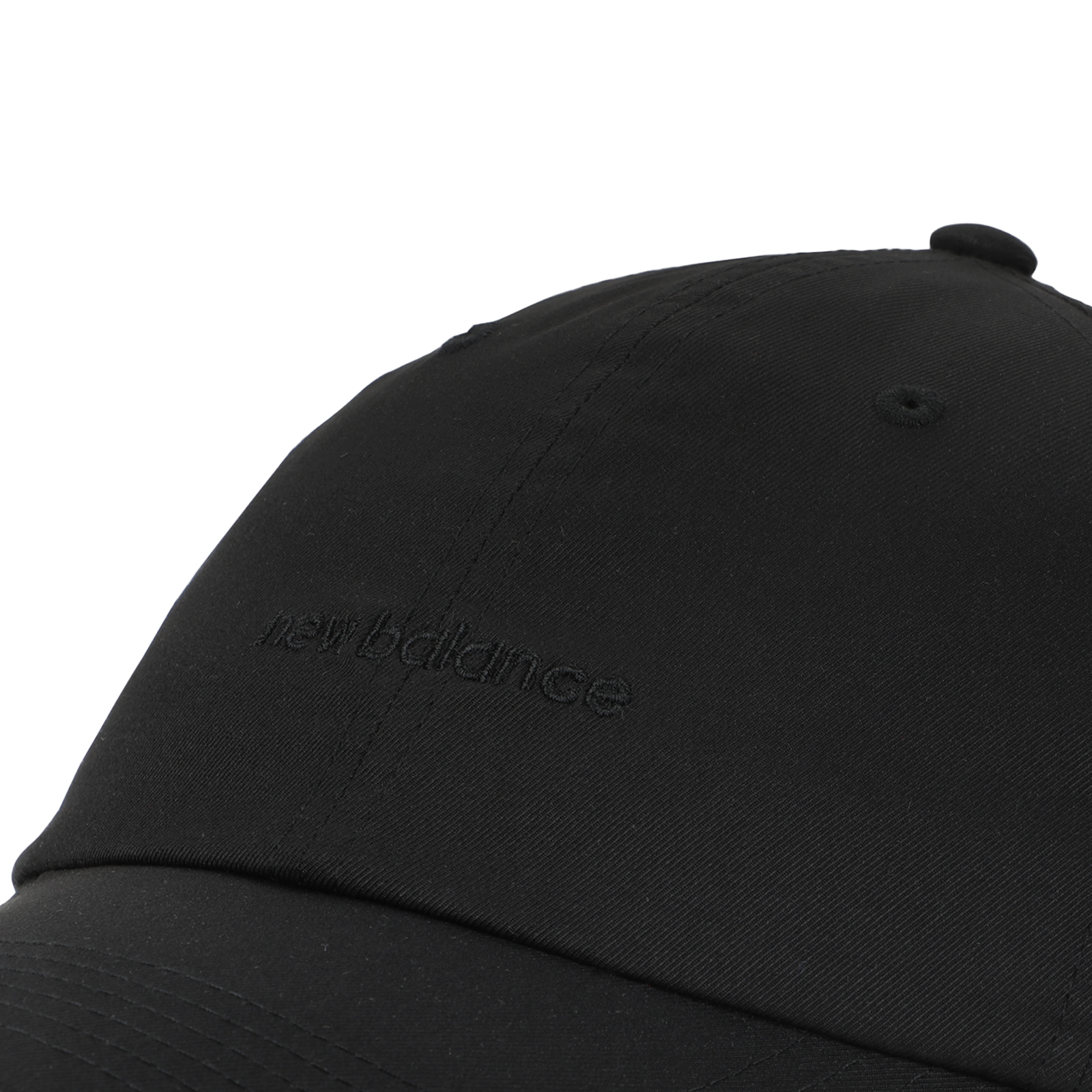 New Balance Women's 6 Panel Linear Logo Hat in SCHWARZ