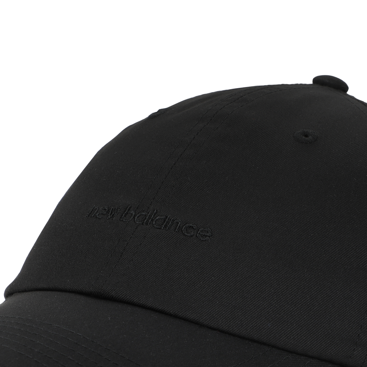 New Balance Women's 6 Panel Linear Logo Hat in SCHWARZ