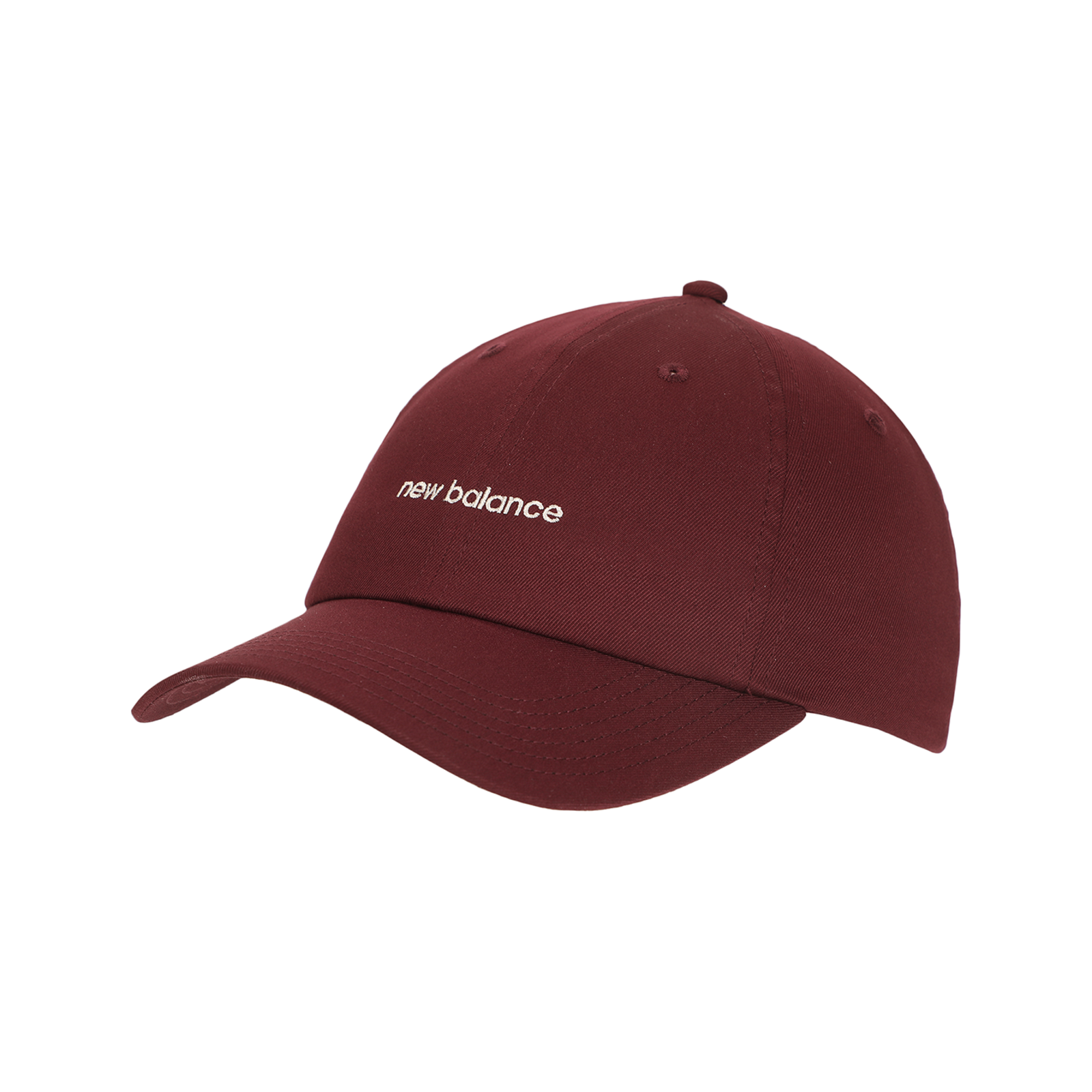 New Balance Women's 6 Panel Linear Logo Hat in ROT