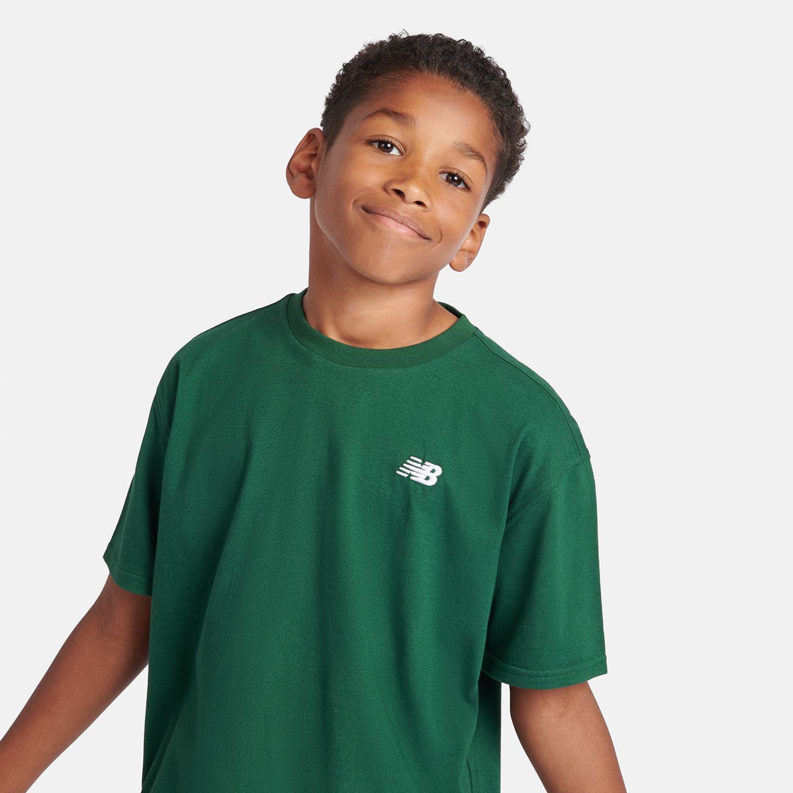 New Balance B New Balance Jersey Small Logo Tee in GRÜN