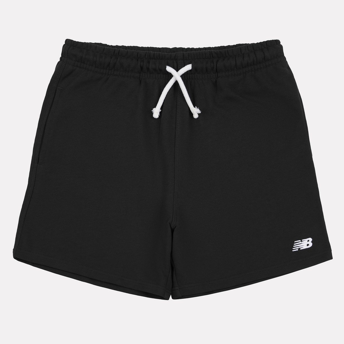 New Balance B New Balance French Terry Small Logo Short in SCHWARZ