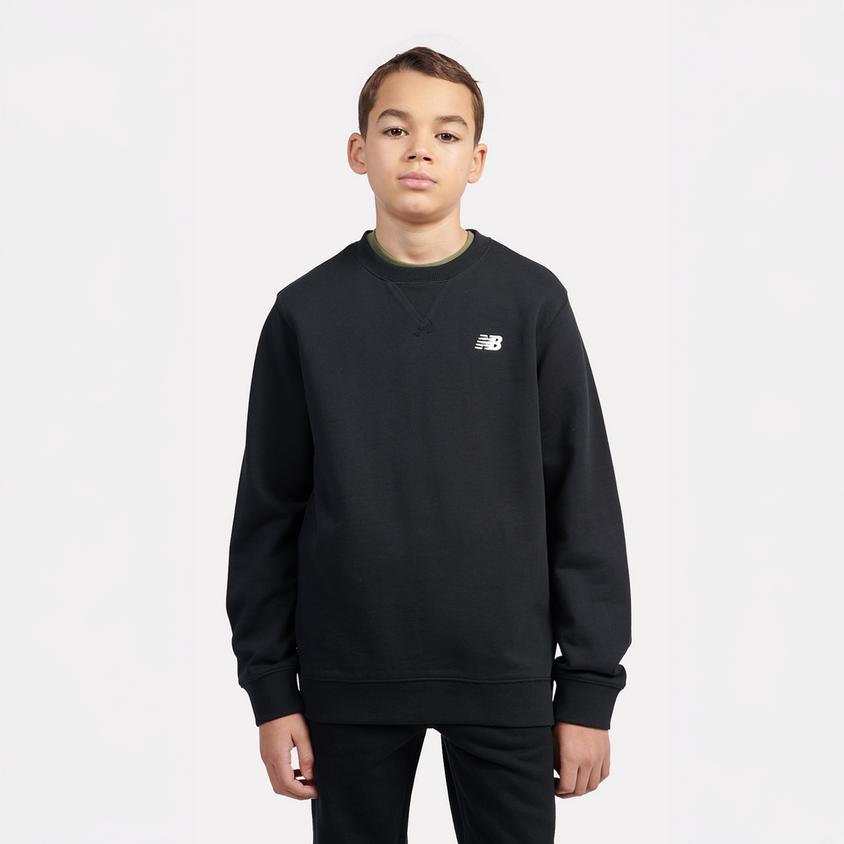 New Balance B New Balance French Terry Small Logo Crew in